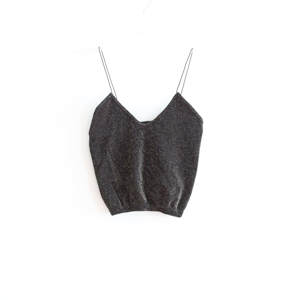 NWT Free People Black & Gold Bralette